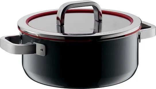 Кастрюля низкая WMF Fusiontec Functional, 4.4 л, черная (517245290)