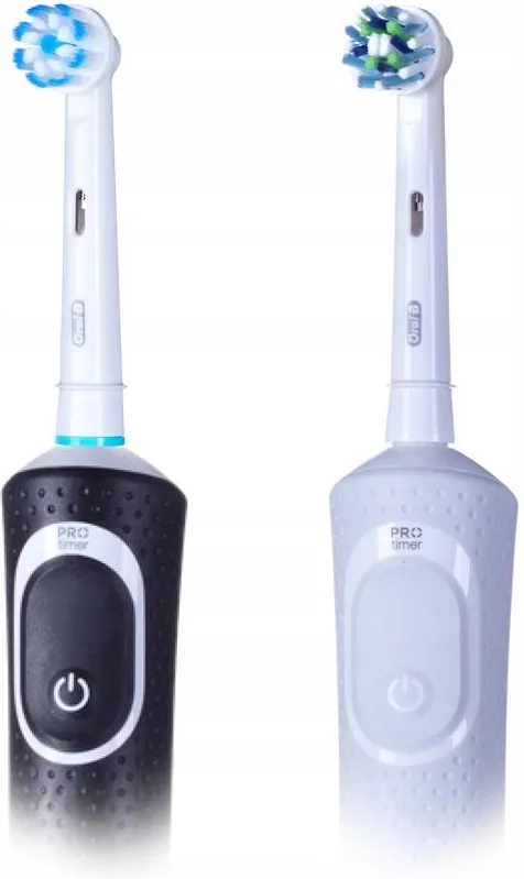 Электрическая зубная щётка Oral-B Vitality 100 Black & White, набор из 2 щёток с аксессуарами