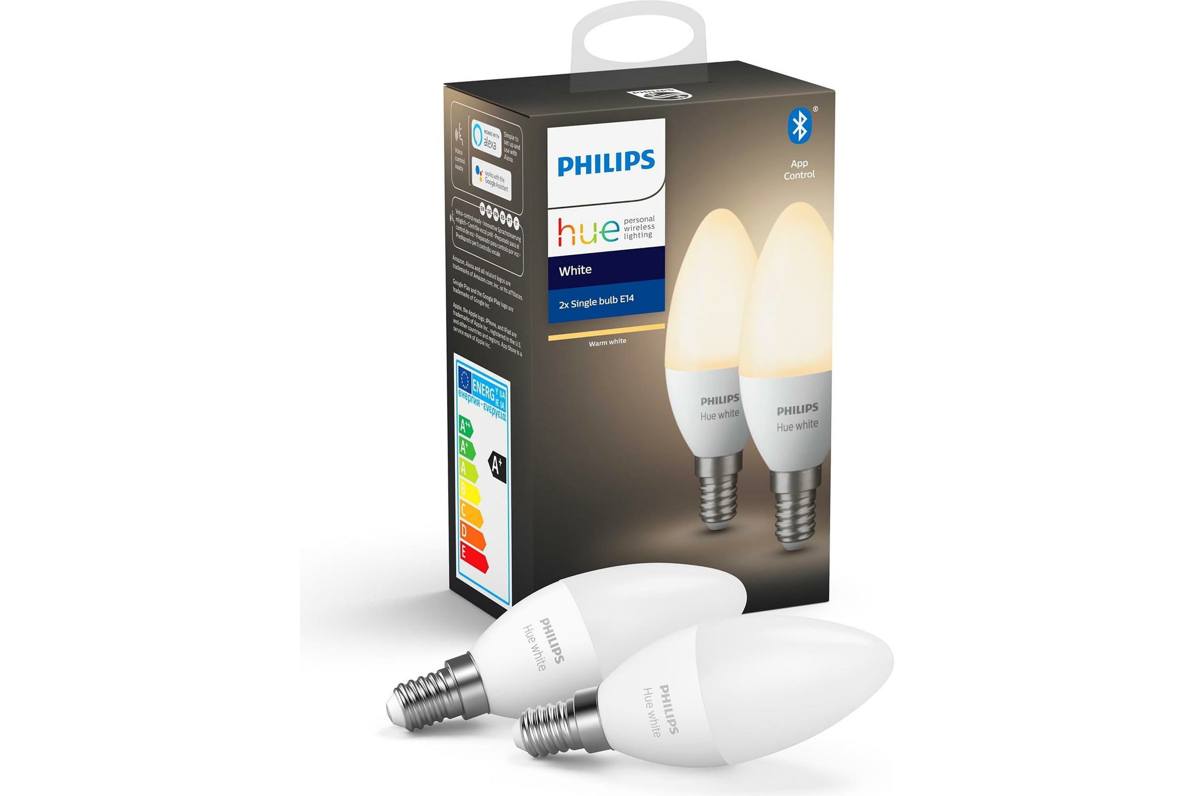 Комплект из 2 умных ламп Philips Hue B39 E14 RGBW 929004295302