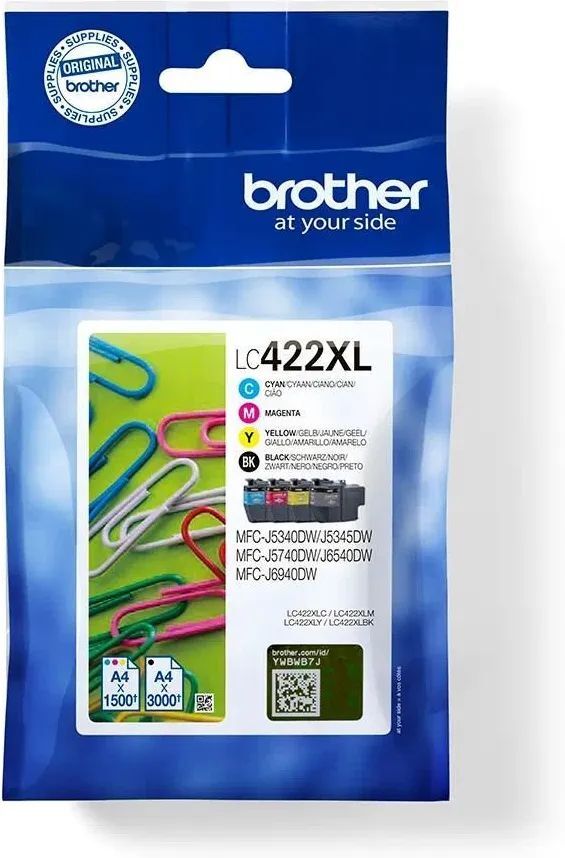 Картриджы Brother LC-422XLVALDR CMYK 4 цвета