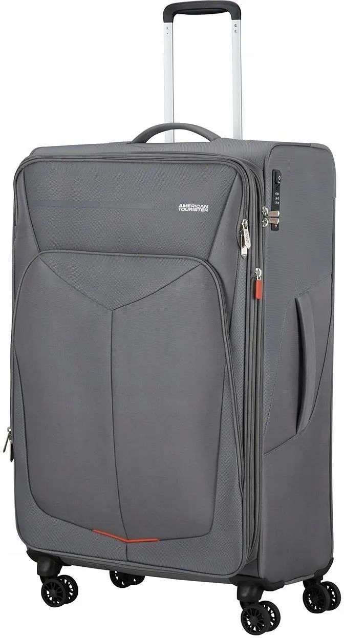 American Tourister Summerfunk Titanium Grey Большой расширяемый чемодан серый 110л