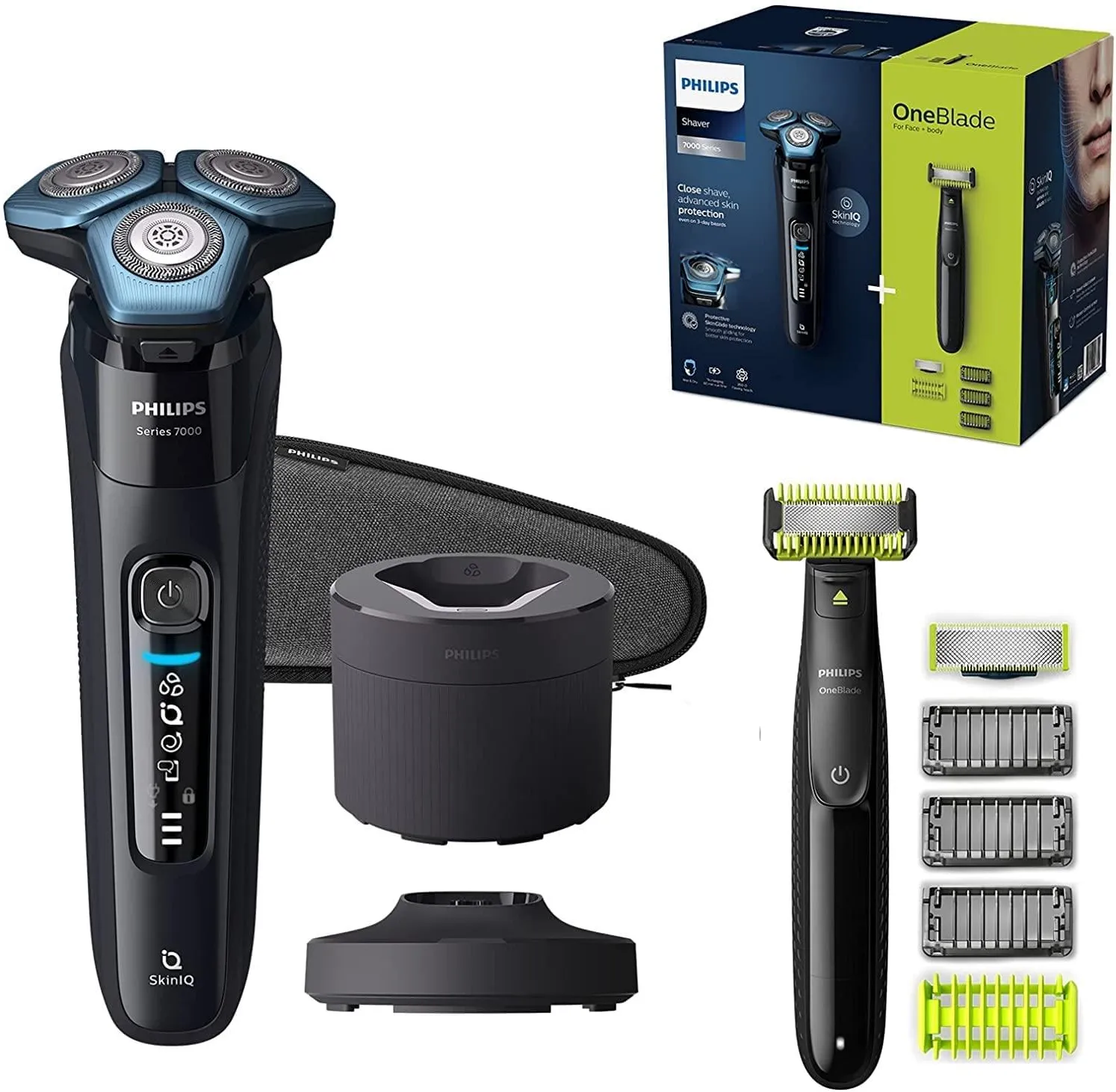 Комплект для бритья PHILIPS series 7000 S7783/78 + OneBlade QP2530