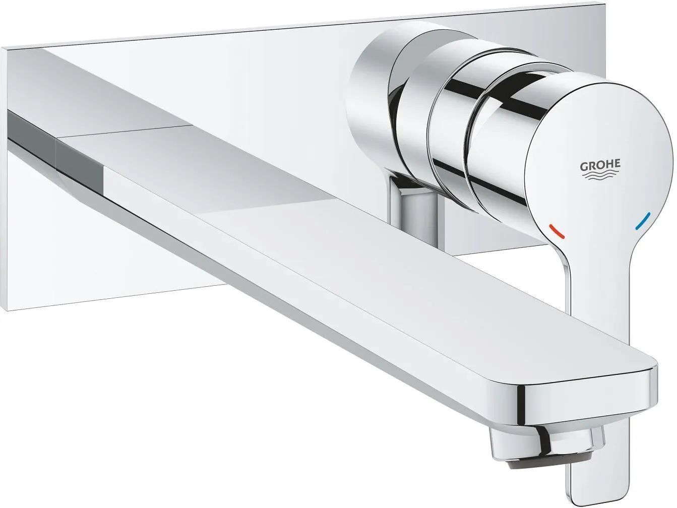 Однорычажные настенные смесители Grohe Lineare L Хром 23444001
