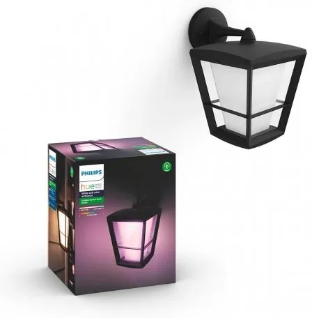Уличный настенный светильник PHILIPS Hue White & Color Ambiance Econic черный 1744030P7