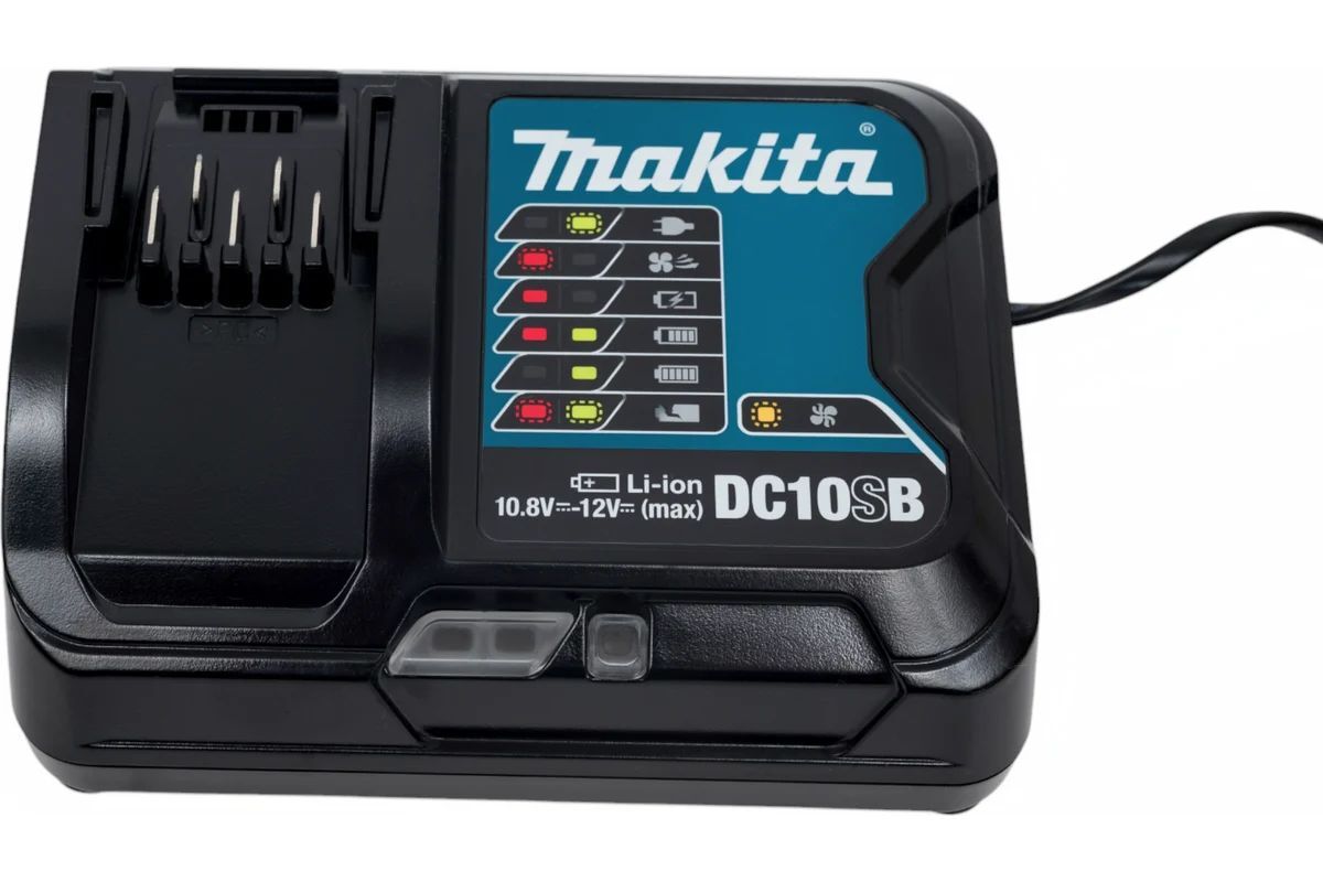 Набор аккумуляторов Makita 197652-7 10,8V (12V Max) с АКБ 2x1,5 Ah и ЗУ DC10SB в кейсе Makpac