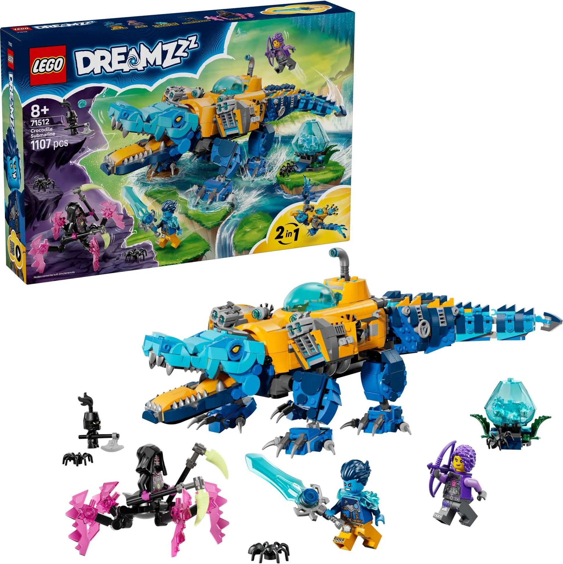 Конструктор LEGO DREAMZzz 71512 Крокодилоподводная лодка