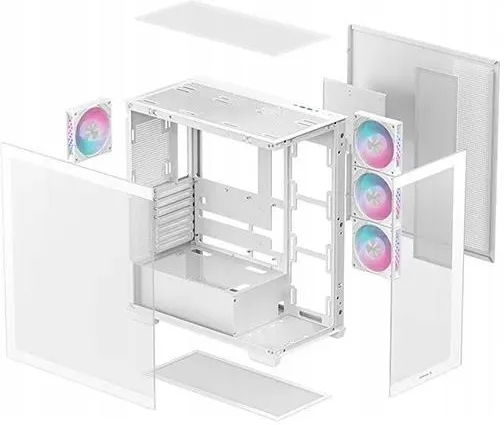 Компьютерный корпус Deepcool Cg580 4F Белый Mid Tower Power Supply Included No Atx Ps2