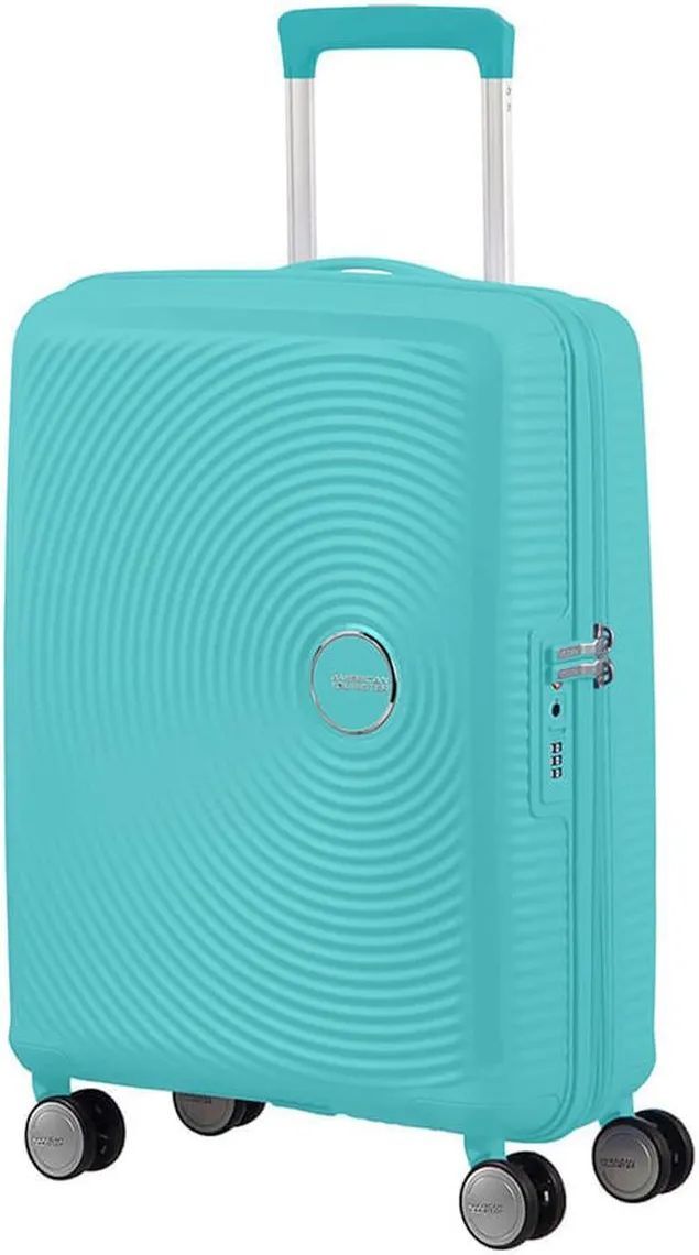 American Tourister Soundbox - Spinner S 55 см, 35,5/41 л, бирюзовый