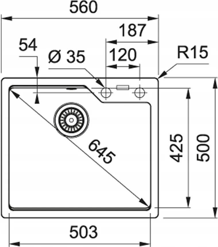 Кухонная раковина Franke UBG 610-56 114.0575.030, бежевый