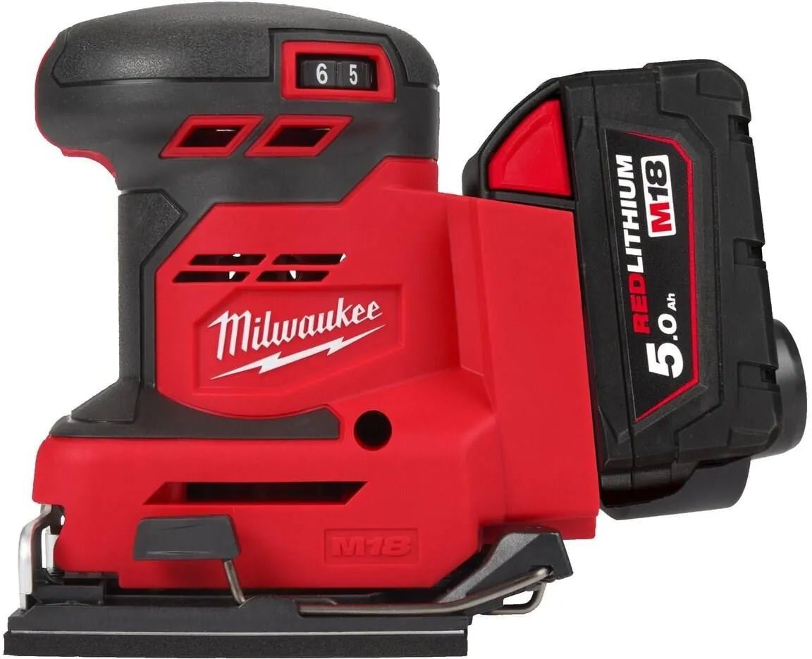 Орбитальная шлифмашина Milwaukee M18 BQSS-502B 125 мм 1х5.0 Ah и ЗУ 4933479967