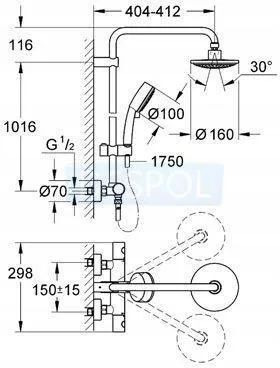 Душевая система GROHE Tempesta 27922000