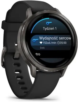 Смарт-часы Garmin Venu 4 41 mm Slate с черным ремешком