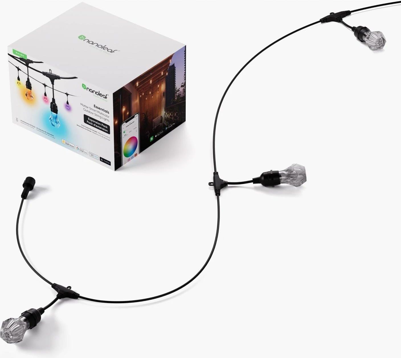 Удлинитель уличной гирлянды Nanoleaf NF084E00-20SLO Outdoor String Light