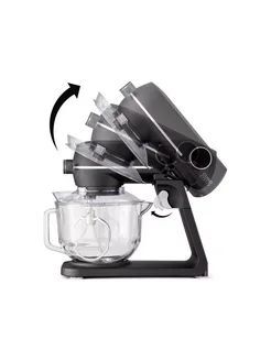 Кухонный комбайн Caso KM 1800 Black-G стеклянная чаша