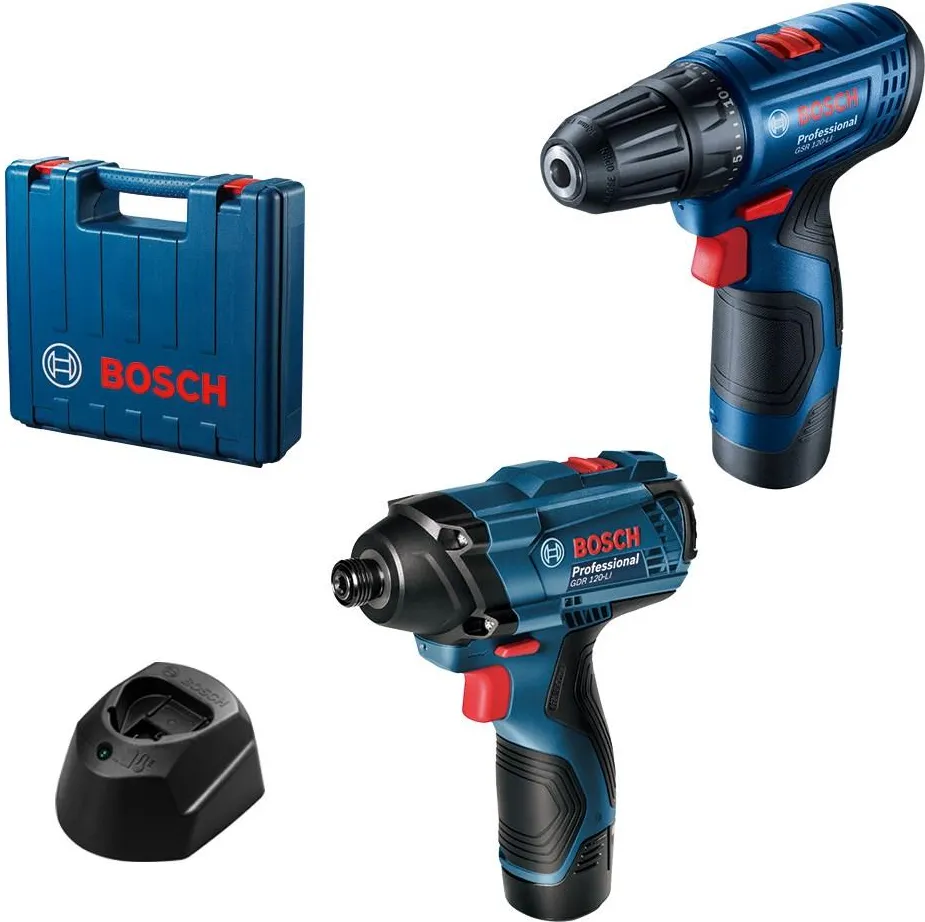Набор дрель + ударный винтоверт Bosch GSR 120-LI + GDR 120-LI Professional 06019G8023