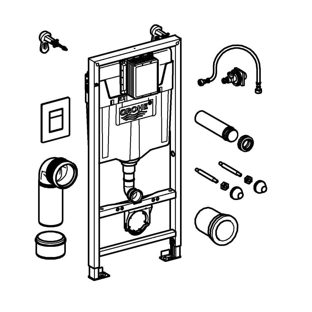 Система инсталляции Grohe Rapid 3W1 39588000