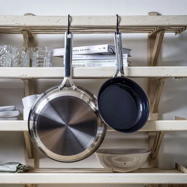 Набор сковородок KitchenAid Stainless Steel 20 и 28 см серебристый