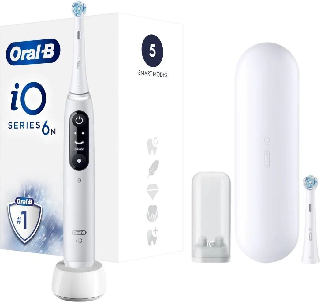 Электрическая зубная щетка Oral-B iO Series 6 White Alabaster