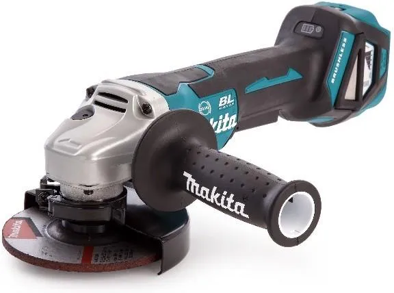 Аккумуляторная угловая шлифовальная машина Makita DGA517RTJ 18 В, 2×5,0 А·ч АКБ, ЗУ, кейс Makpac