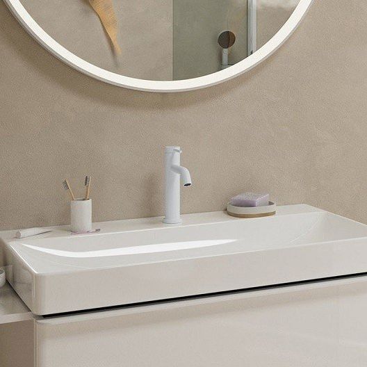 Смеситель для раковины Hansgrohe Tecturis S 110 73311700, белый Матовый