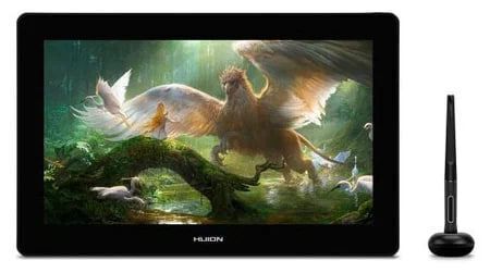 Интерактивный дисплей HUION Kamvas Pro 16 (4K) серебристый