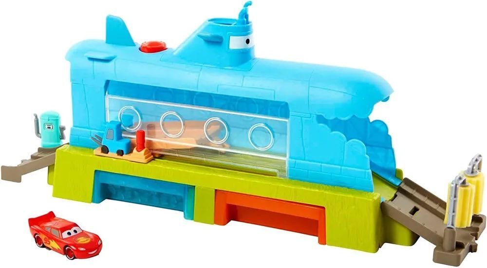 Mattel Cars Whale Супер мойка автомобиля Набор смены цвета HGV70