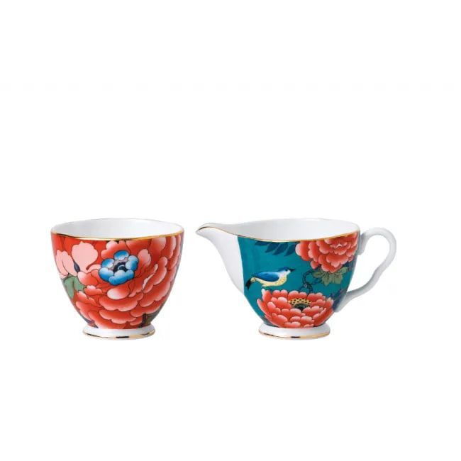 Сахарница и молочник Wedgwood Paeonia Blush