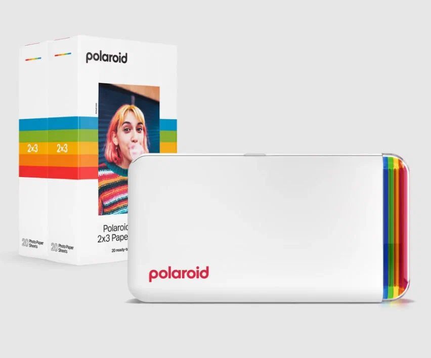 Фотопринтер компактный POLAROID Hi-print + 40 карточек (E-box) белый