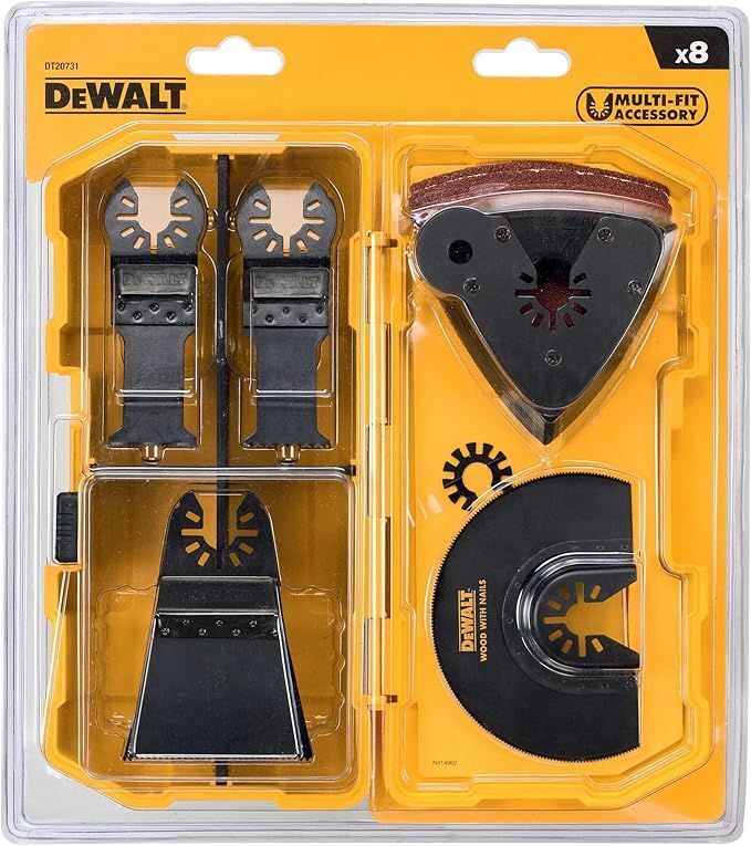 Набор насадок для мультитула DeWALT DT20731-QZ (8 предметов)