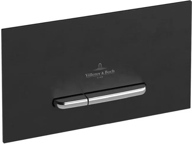 Клавишасмыва Villeroy & Boch ViConnect 300G черное глянцевое стекло 922160RB