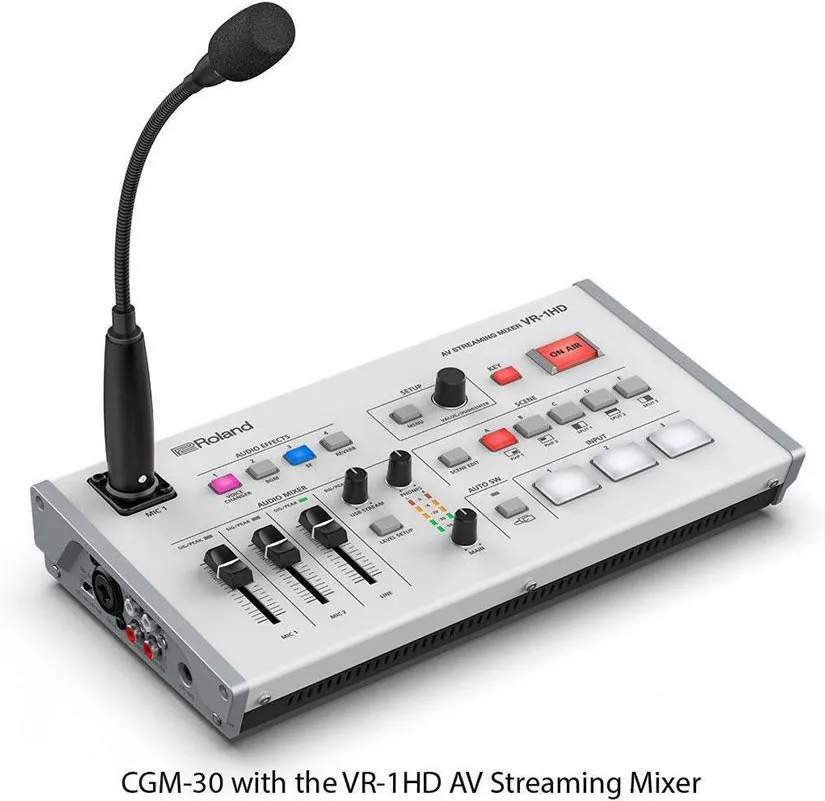 Конденсаторный микрофон на гусиной шее Roland CGM-30 (XLR)