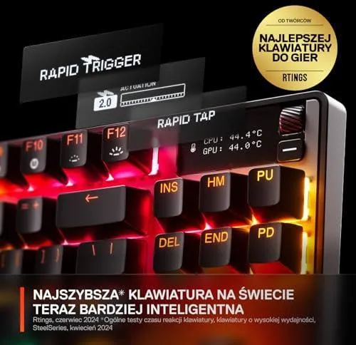 Игровая клавиатура SteelSeries Apex Pro TKL Gen 3 US (64873), черная