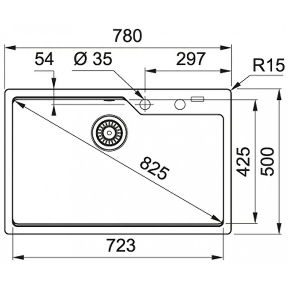 Кухонная раковина Franke Urban UBG 610-78 114.0637.594, Матовый Черный