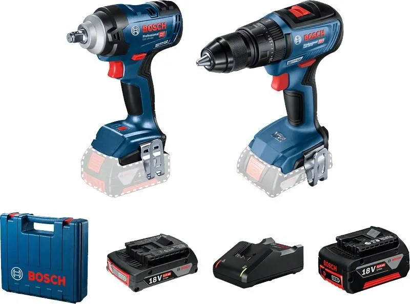 Комплект шруповерт + гайковерт Bosch GDS 18V-400 + GSB 18V-50 Professional 06019K0003