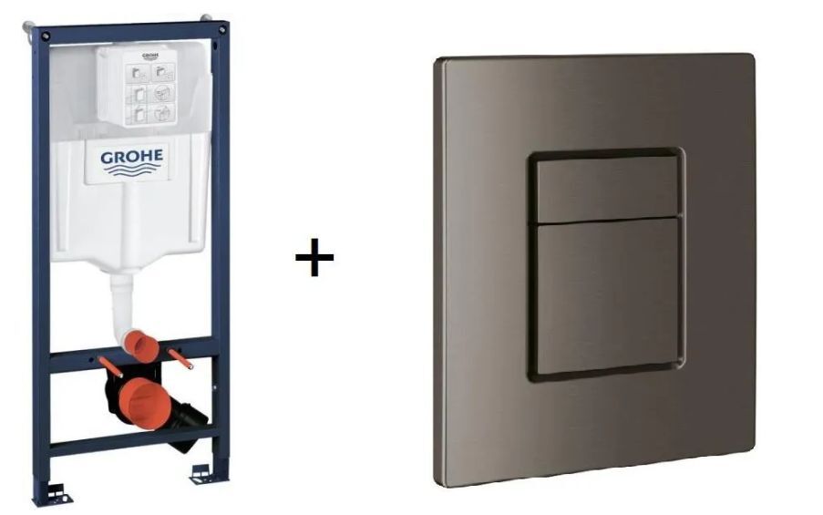 Комплект для скрытого монтажа подвесного Grohe Rapid SL Skate Cosmopolitan (38536001, 38732AL0), матовый графит