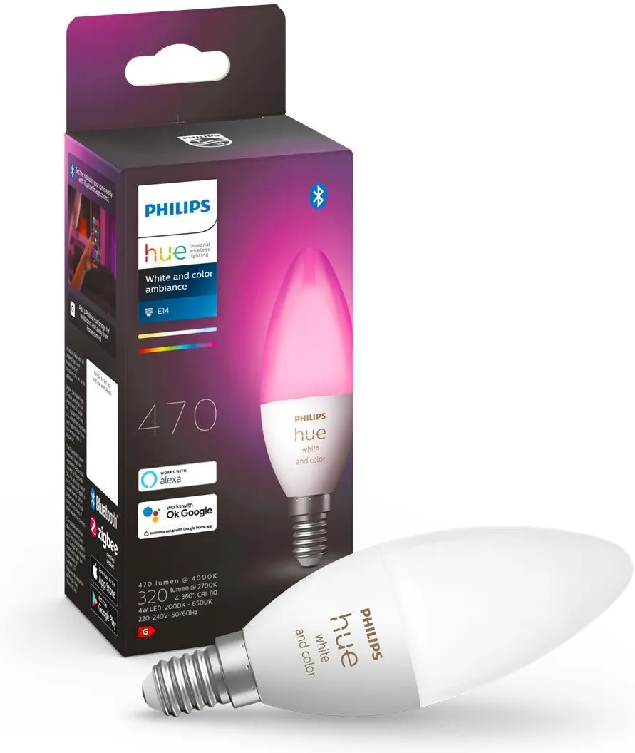 Лампочка PHILIPS HUE White and color ambiance E14 929002294204