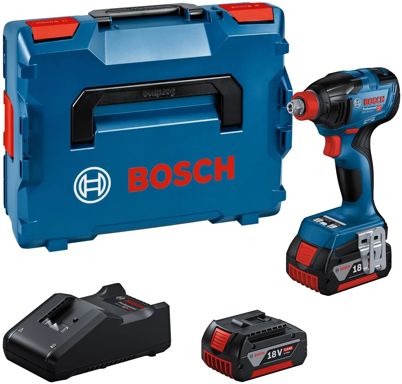 Комбинированный гайковёрт/шуруповёрт Bosch GDX 18V-210 C Professional 06019J0202