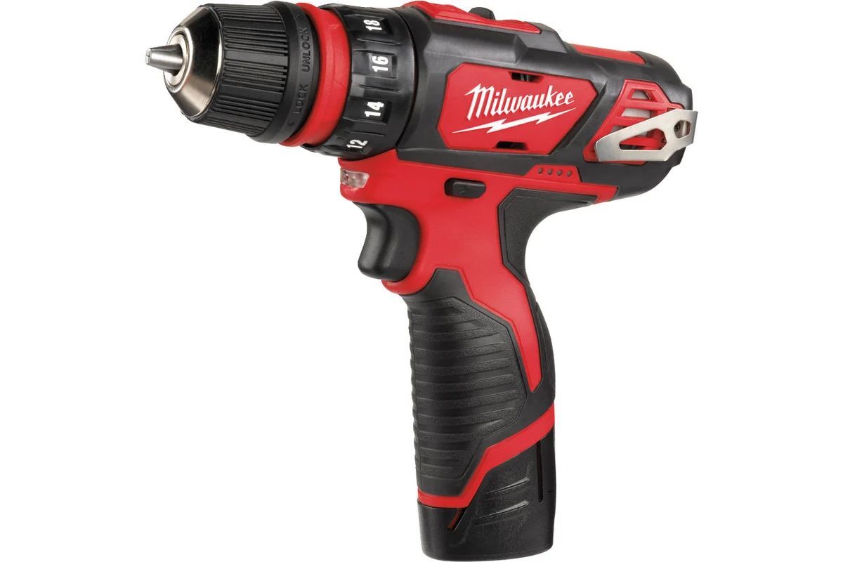 Дрель-шуруповёрт Milwaukee M12 BDDXKIT-202C 2 2.0 Ah и ЗУ 4933447836