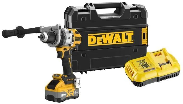 Ударная аккумуляторная дрель-шуруповерт DeWalt DCD1007WW1T, с АКБ и ЗУ, в кейсе