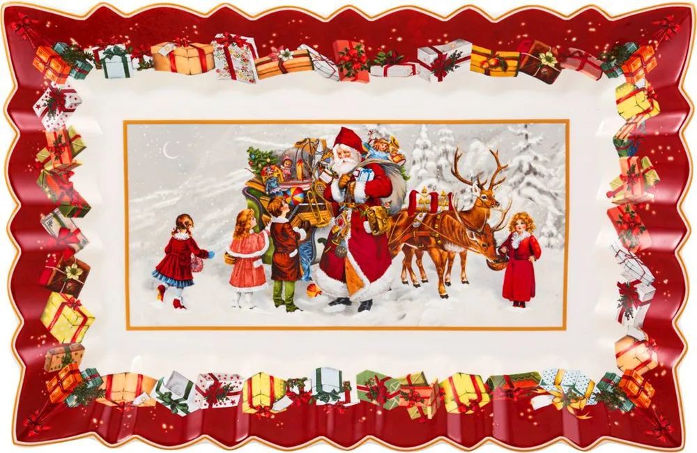 Блюдо Villeroy & Boch Toy's Fantasy Дед Мороз с детьми 35,6см 14-8332-2211