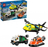 Конструктор LEGO City 60505 Самолёт, сервисный грузовик и судно на воздушной подушке