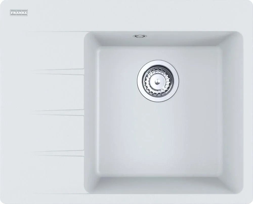 Кухонная раковина Franke Centro CNG 611-62 TL 114.0633.123, левый слив, белый полярный