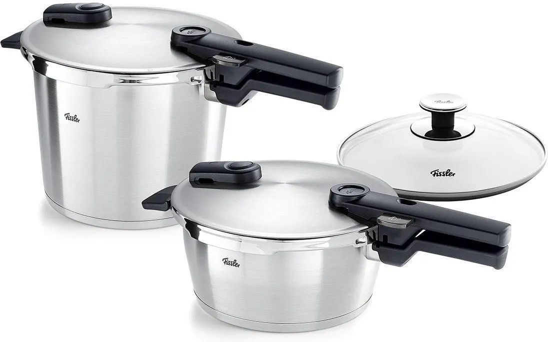 Набор скороварка 6L + фритюрница 3,5L Fissler Vitaquick Premium+крышка (602410130800)