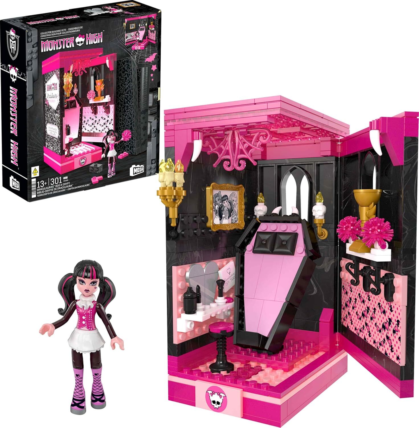 Конструктор MEGA Monster High Книжный склеп Дракулауры HXJ88