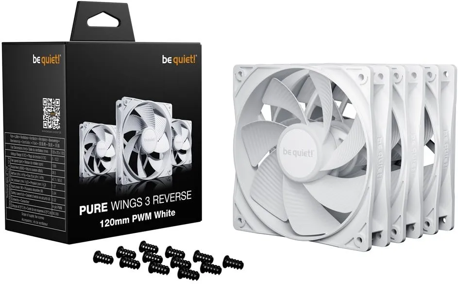 Вентиляторы для корпуса be quiet! Pure Wings 3 PWM Reverse BL137 120мм 3 шт.