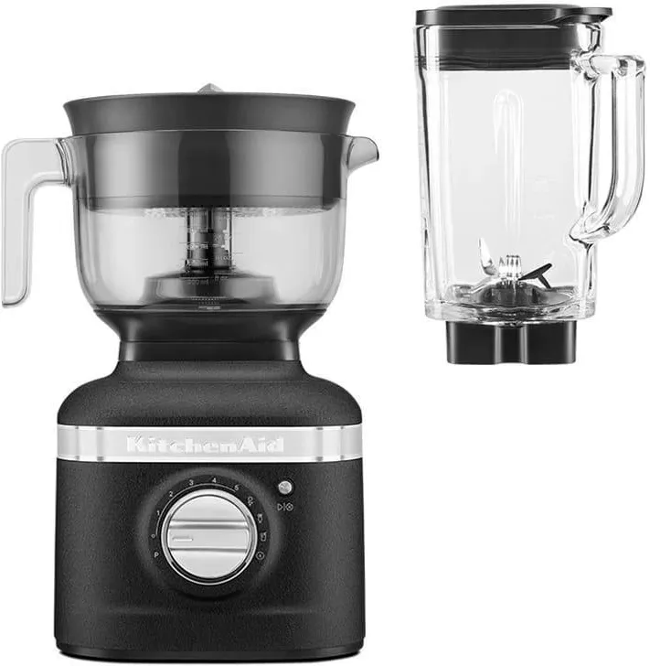 Стационарный блендер KitchenAid K400 с насадкой-соковыжималкой 5KSB4054EBK, чугунный