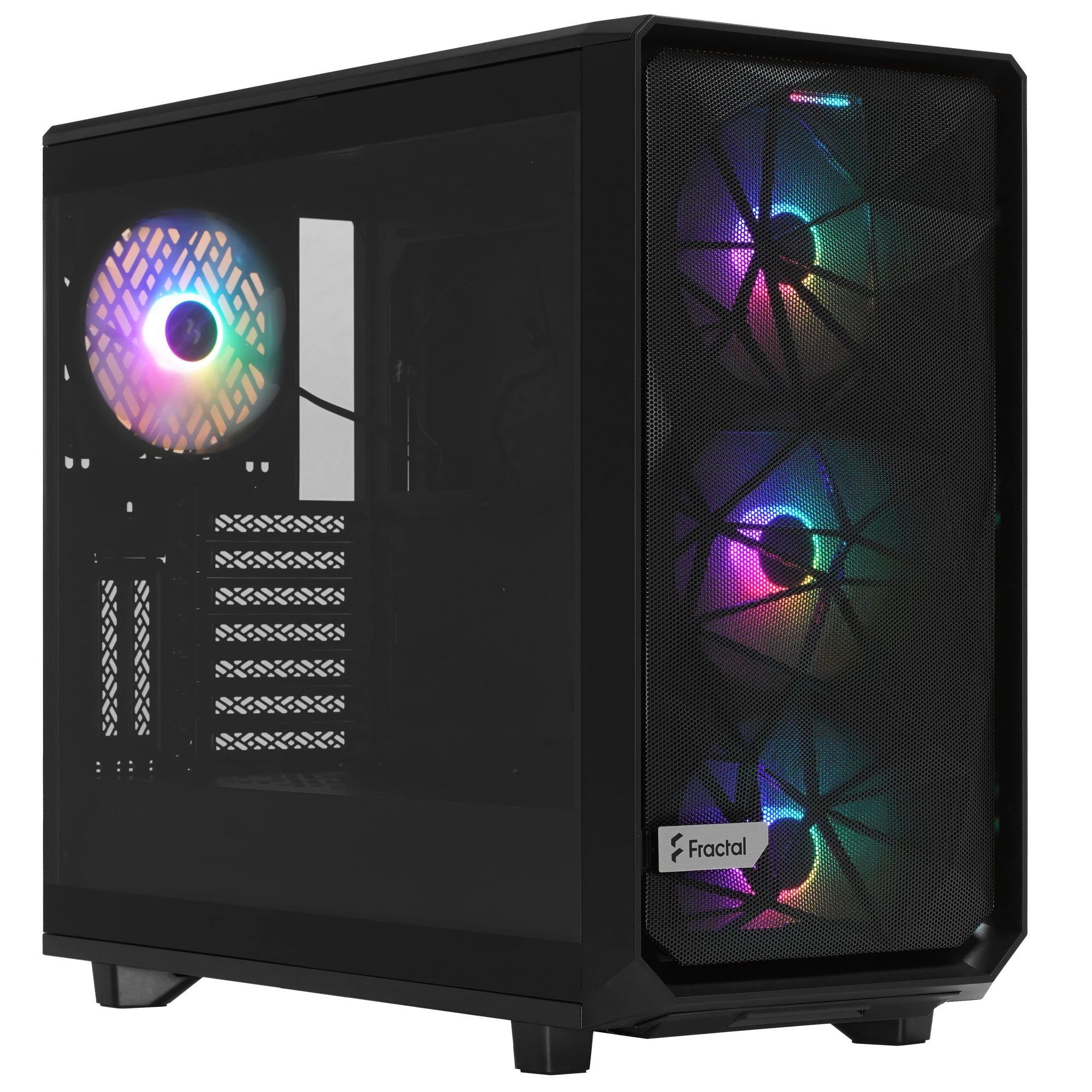 Корпус компьютерный Fractal Design Meshify 3 Ambience Pro RGB Black TG Light Tint черный (FD-CMES3-A03)