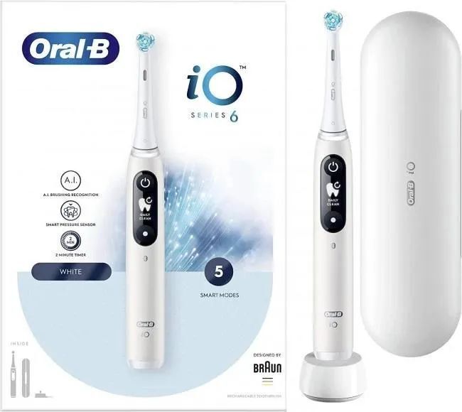 Электрическая зубная щетка Oral-B IO6 White