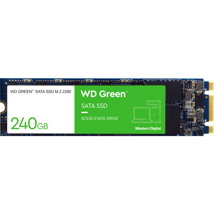 Жёсткий диск Western Digital Green 240 ГБ SATA M.2 2280 (WDS240G3G0B)