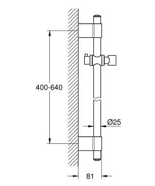 Штанга для душа Grohe Rainshower 28797001